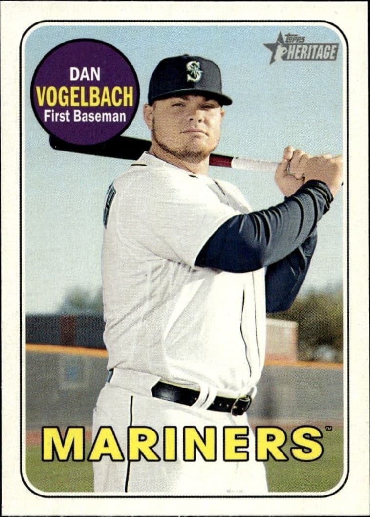 2018 Topps Heritage Dan Vogelbach #700 trading card