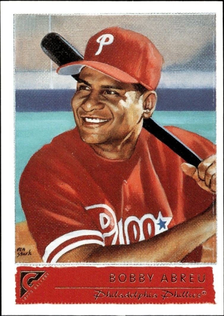 Bobby Abreu 2001 Topps Gallery #72 Baseball Trading Card - Front 2001 Topps Gallery Bobby Abreu #72 baseball trading card front