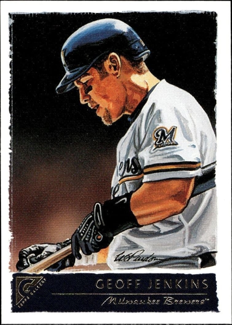 Geoff Jenkins 2001 Topps Gallery #69 Baseball Trading Card - Front 2001 Topps Gallery Geoff Jenkins #69 baseball trading card front