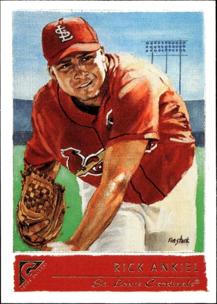 Rick Ankiel 2001 Topps Gallery #80 Baseball Trading Card - Front 2001 Topps Gallery Rick Ankiel #80 baseball trading card front