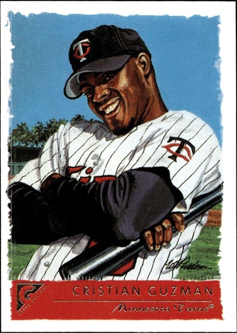 Cristian Guzman 2001 Topps Gallery #89 Baseball Trading Card - Front 2001 Topps Gallery Cristian Guzman #89 baseball trading card front