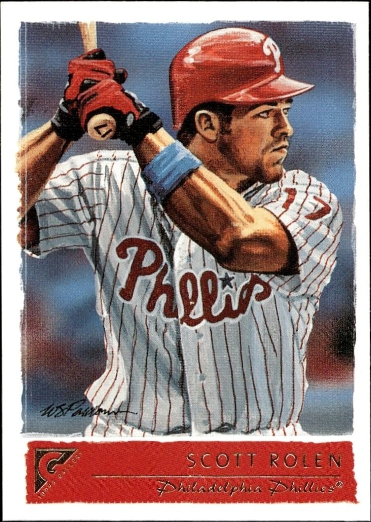Scott Rolen 2001 Topps Gallery #92 Baseball Trading Card - Front 2001 Topps Gallery Scott Rolen #92 baseball trading card front
