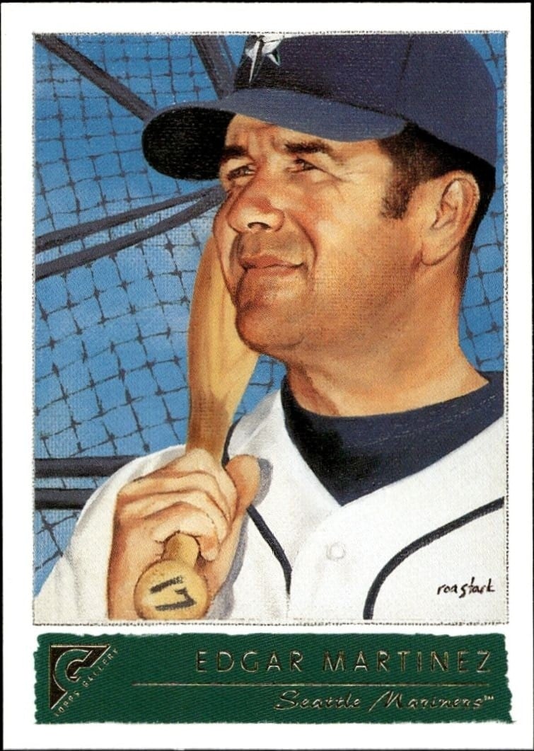 Edgar Martinez 2001 Topps Gallery #94 Baseball Trading Card - Front 2001 Topps Gallery Edgar Martinez #94 baseball trading card front