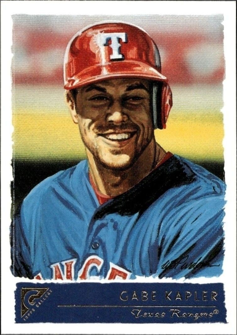Gabe Kapler 2001 Topps Gallery #100 Baseball Trading Card - Front 2001 Topps Gallery Gabe Kapler #100 baseball trading card front