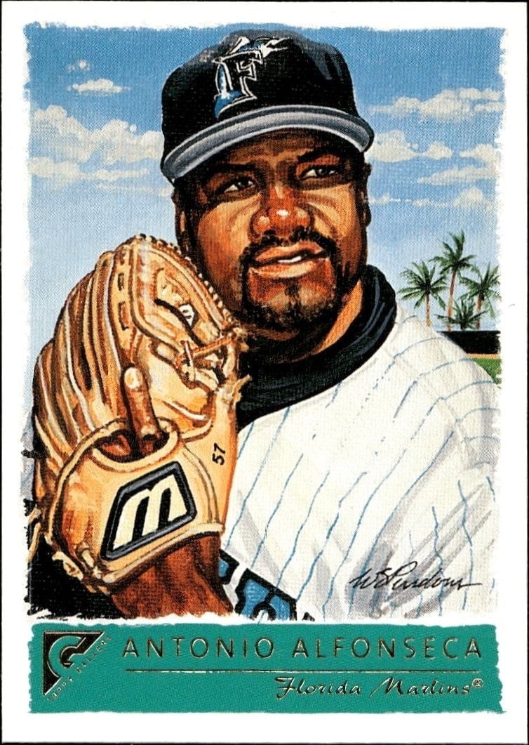 Antonio Alfonseca 2001 Topps Gallery #7 Baseball Trading Card - Front 2001 Topps Gallery Antonio Alfonseca #7 baseball trading card front
