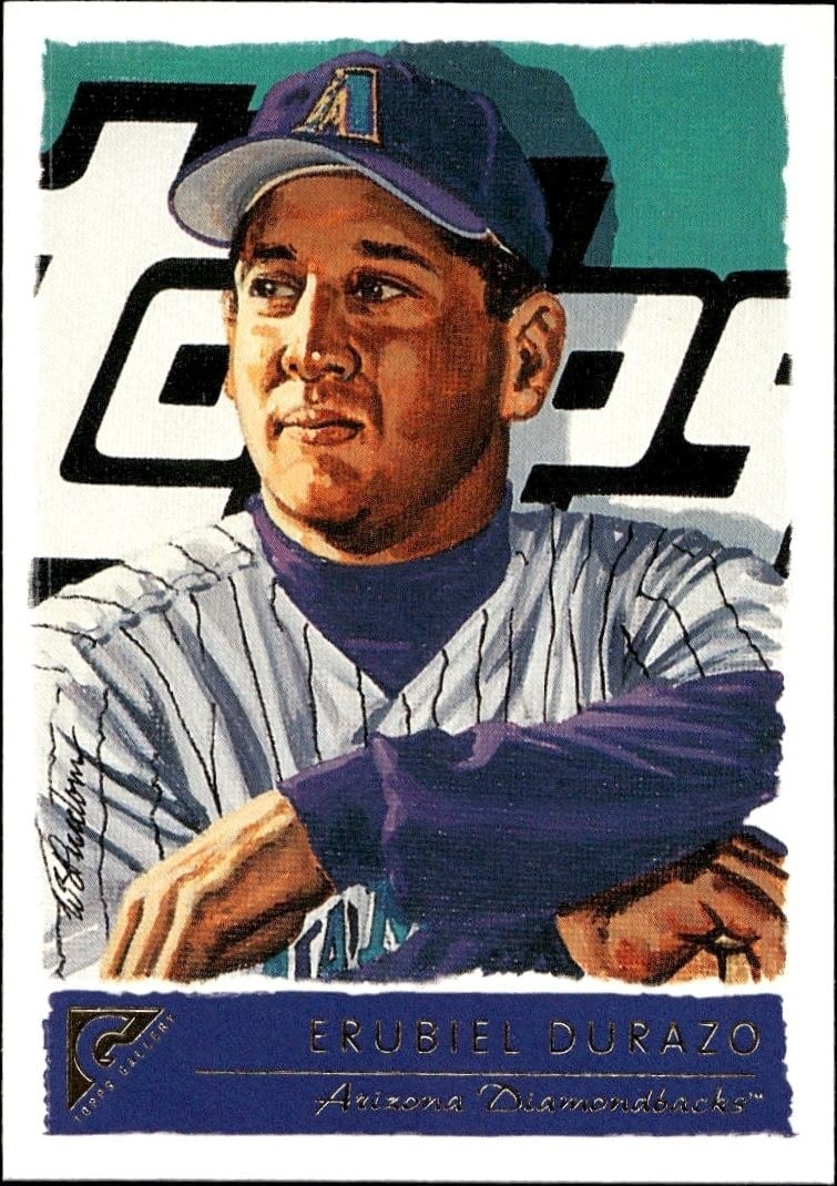 Erubiel Durazo 2001 Topps Gallery #39 Baseball Trading Card - Front 2001 Topps Gallery Erubiel Durazo #39 baseball trading card front