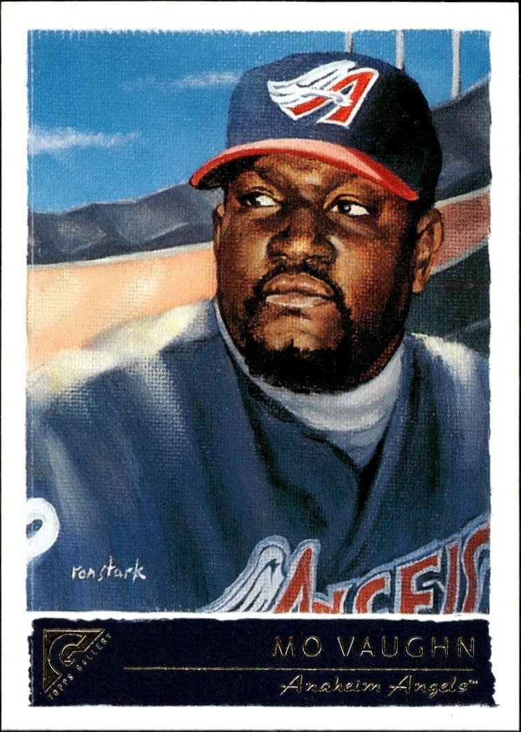 Mo Vaughn 2001 Topps Gallery #21 Baseball Trading Card - Front 2001 Topps Gallery Mo Vaughn #21 baseball trading card front