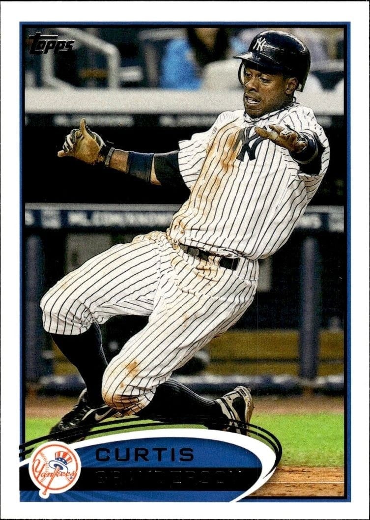 Curtis Granderson 2012 Topps #290 Baseball Trading Card - Front 2012 Topps Curtis Granderson #290 baseball trading card front