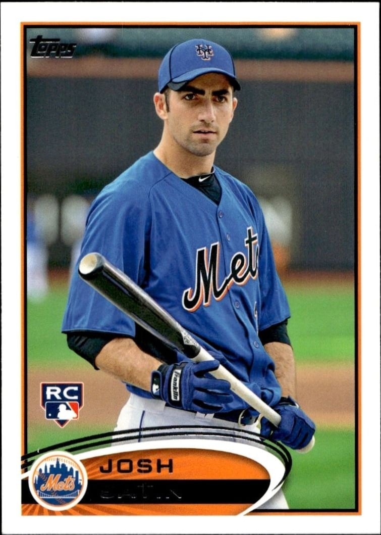 Josh Satin 2012 Topps #335 Baseball Trading Card - Front 2012 Topps Josh Satin #335 baseball trading card front