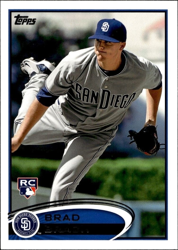 Brad Brach 2012 Topps #637 Baseball Trading Card - Front 2012 Topps Brad Brach #637 baseball trading card front