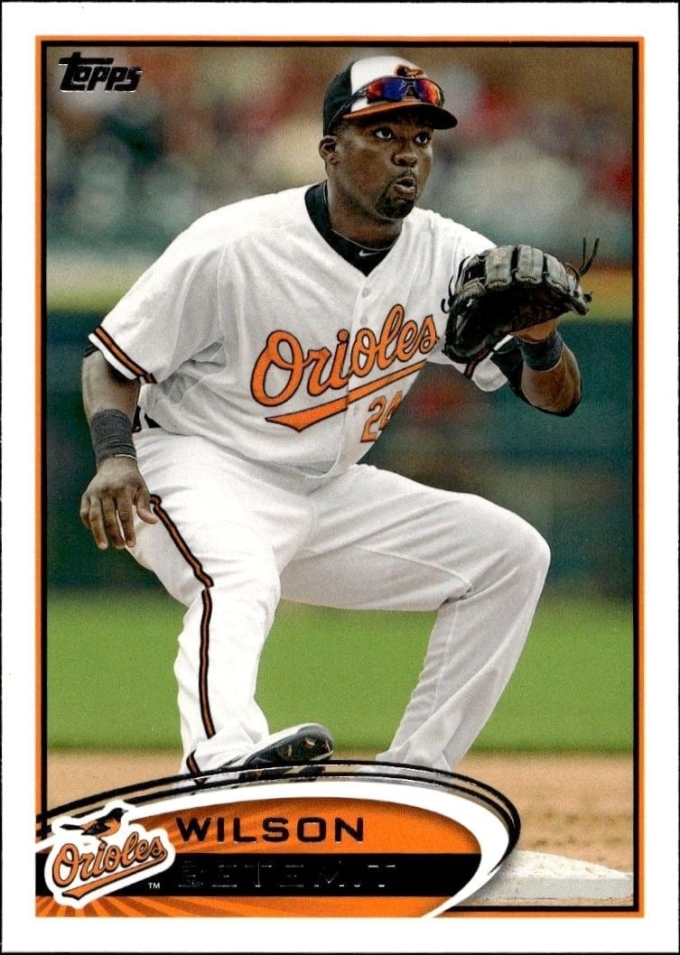 Wilson Betemit 2012 Topps #538 Baseball Trading Card - Front 2012 Topps Wilson Betemit #538 baseball trading card front