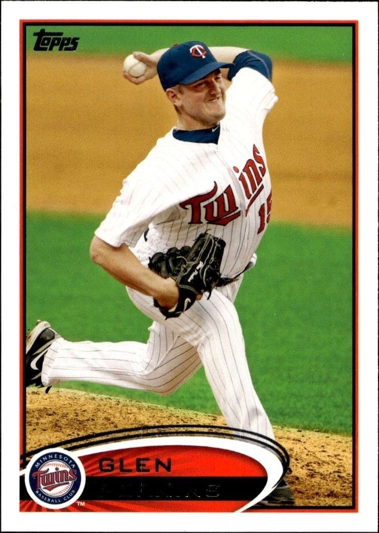 Glen Perkins 2012 Topps #337 Baseball Trading Card - Front 2012 Topps Glen Perkins #337 baseball trading card front