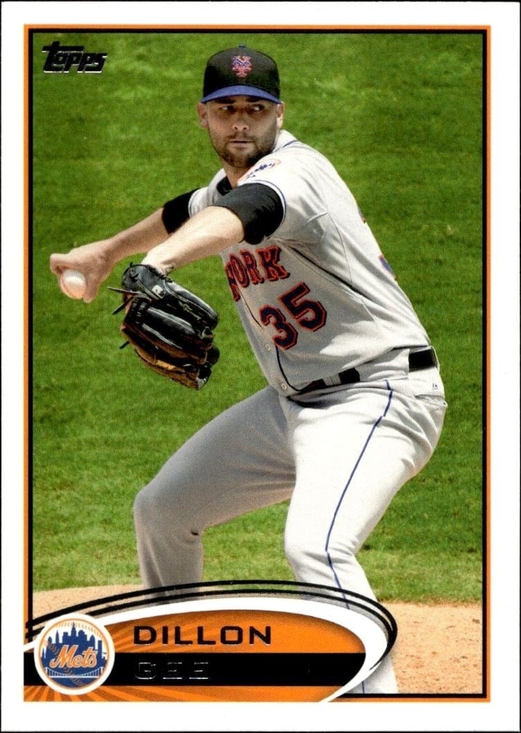 Dillon Gee 2012 Topps #346 Baseball Trading Card - Front 2012 Topps Dillon Gee #346 baseball trading card front