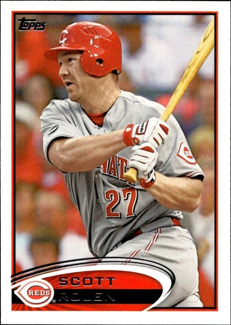 Scott Rolen 2012 Topps #255 Baseball Trading Card - Front 2012 Topps Scott Rolen #255 baseball trading card front