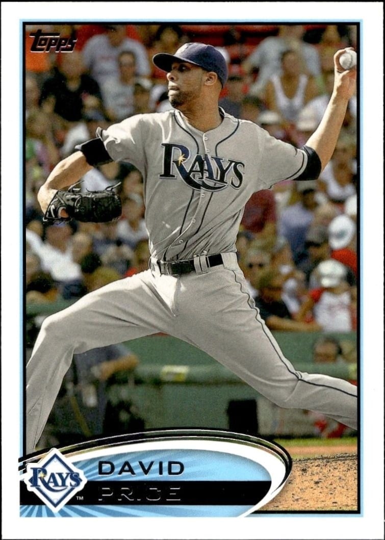 David Price 2012 Topps #80 Baseball Trading Card - Front 2012 Topps David Price #80 baseball trading card front