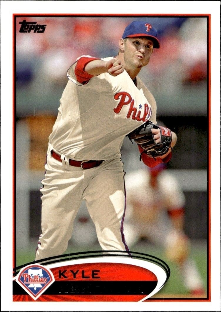 Kyle Kendrick 2012 Topps #458 Baseball Trading Card - Front 2012 Topps Kyle Kendrick #458 baseball trading card front