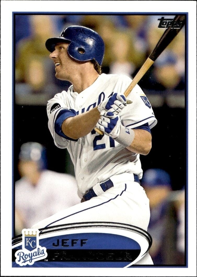 Jeff Francoeur 2012 Topps #451 Baseball Trading Card - Front 2012 Topps Jeff Francoeur #451 baseball trading card front