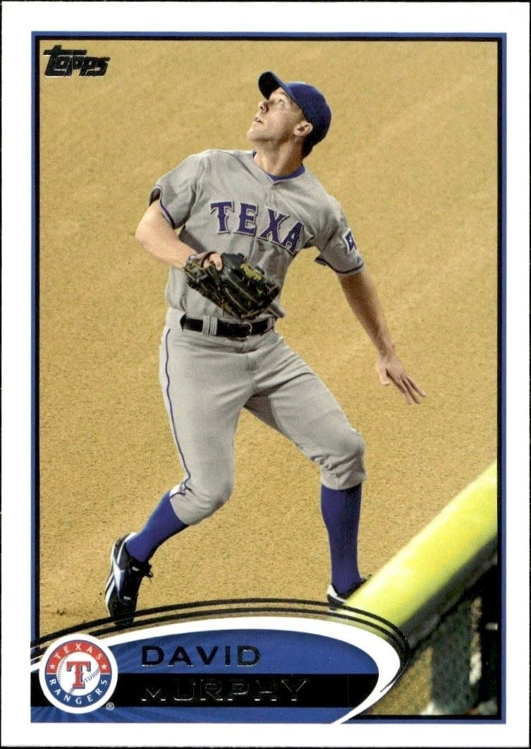 David Murphy 2012 Topps #385 Baseball Trading Card - Front 2012 Topps David Murphy #385 baseball trading card front
