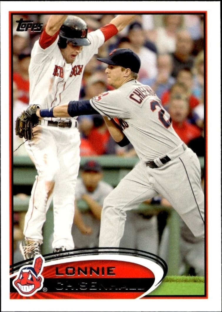 2012 Topps Series 2 Lonnie Chisenhall #603 trading card