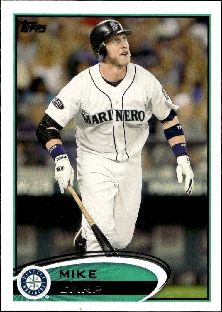 Mike Carp 2012 Topps #606 Baseball Trading Card - Front 2012 Topps Mike Carp #606 baseball trading card front