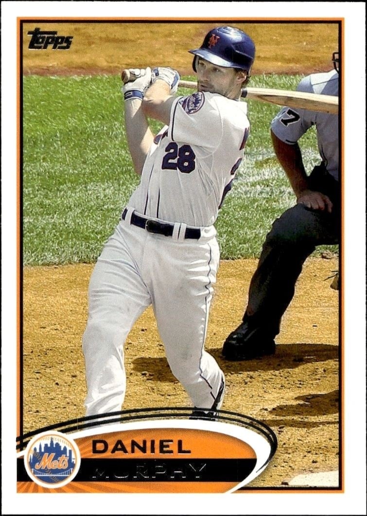 Daniel Murphy 2012 Topps #380 Baseball Trading Card - Front 2012 Topps Daniel Murphy #380 baseball trading card front