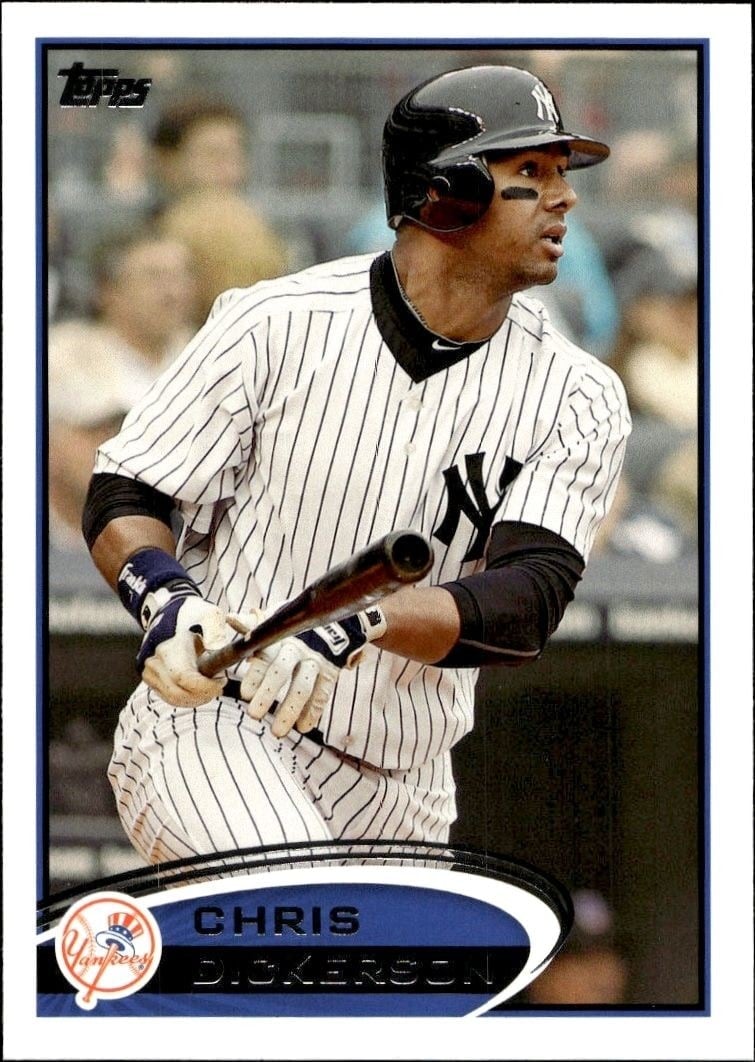 Chris Dickerson 2012 Topps #475 Baseball Trading Card - Front 2012 Topps Chris Dickerson #475 baseball trading card front