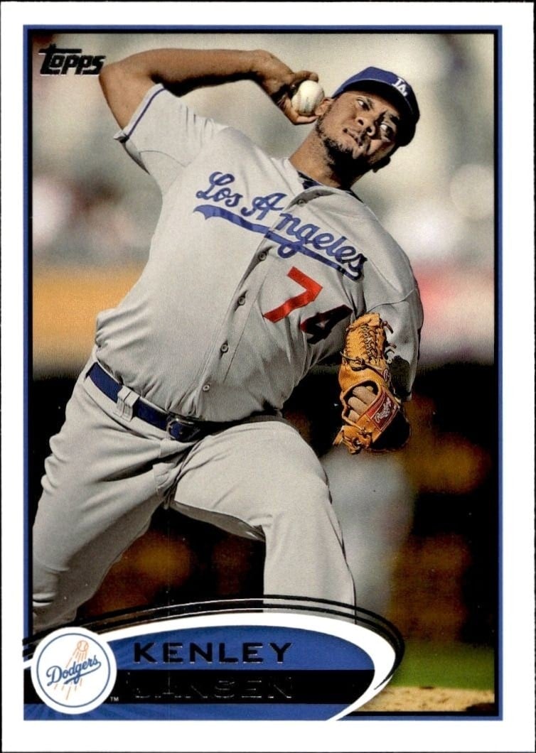 Kenley Jansen 2012 Topps #401 Baseball Trading Card - Front 2012 Topps Kenley Jansen #401 baseball trading card front