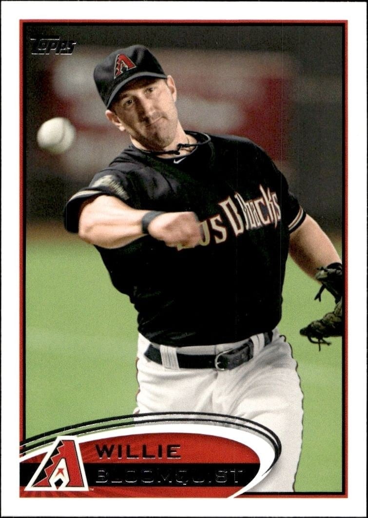 Willie Bloomquist 2012 Topps #515 Baseball Trading Card - Front 2012 Topps Willie Bloomquist #515 baseball trading card front