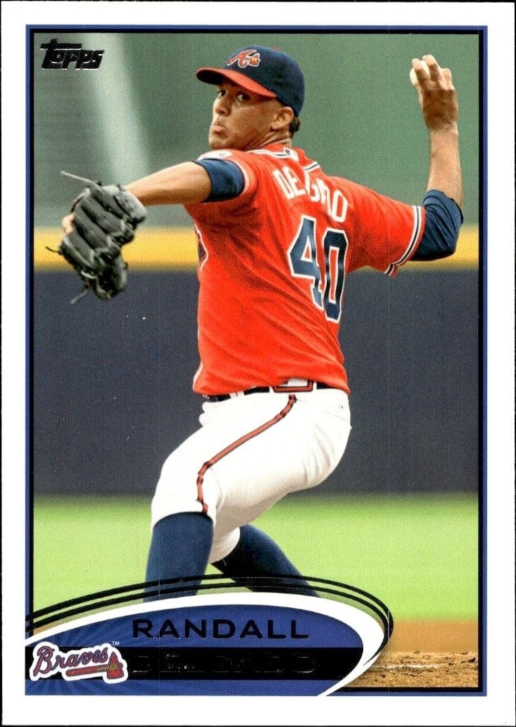 Randall Delgado 2012 Topps #510 Baseball Trading Card - Front 2012 Topps Randall Delgado #510 baseball trading card front