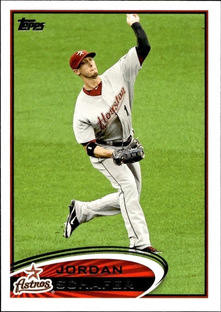 2012 Topps Series 2 Jordan Schafer #428 trading card