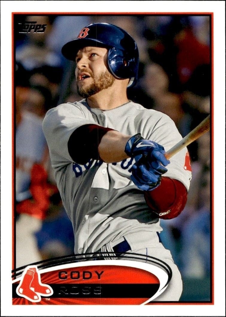Cody Ross 2012 Topps #610 Baseball Trading Card - Front 2012 Topps Cody Ross #610 baseball trading card front