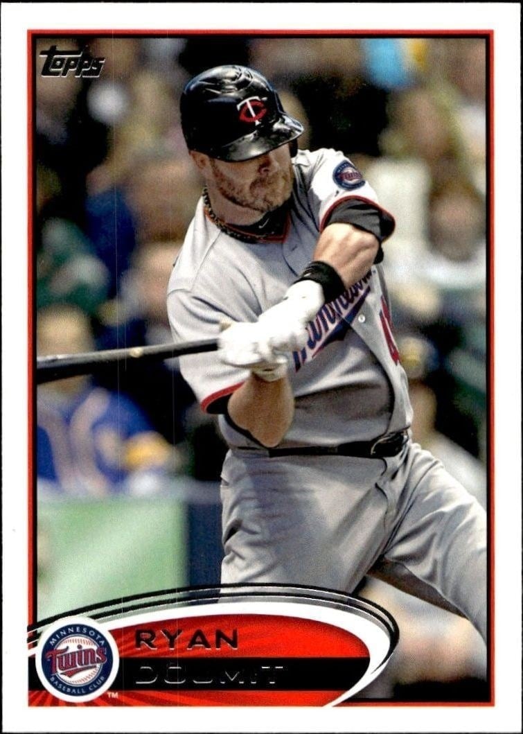 Ryan Doumit 2012 Topps #655 Baseball Trading Card - Front 2012 Topps Ryan Doumit #655 baseball trading card front