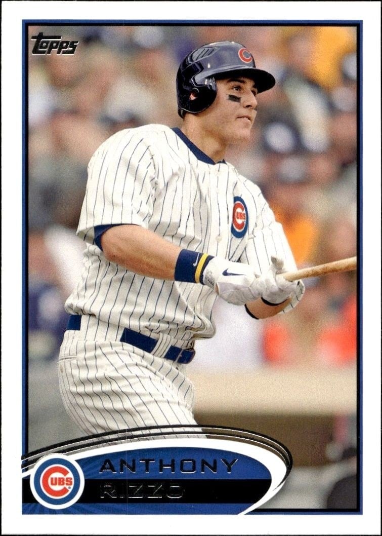 Anthony Rizzo 2012 Topps #334 Baseball Trading Card - Front 2012 Topps Anthony Rizzo #334 baseball trading card front