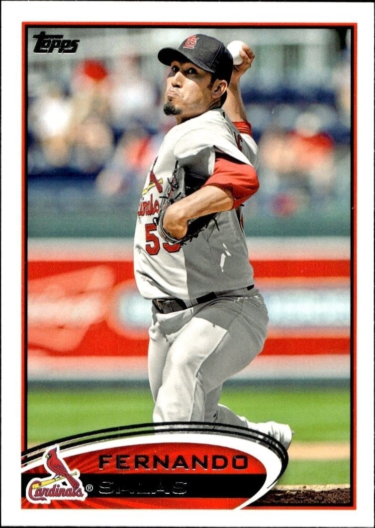 Fernando Salas 2012 Topps #363 Baseball Trading Card - Front 2012 Topps Fernando Salas #363 baseball trading card front