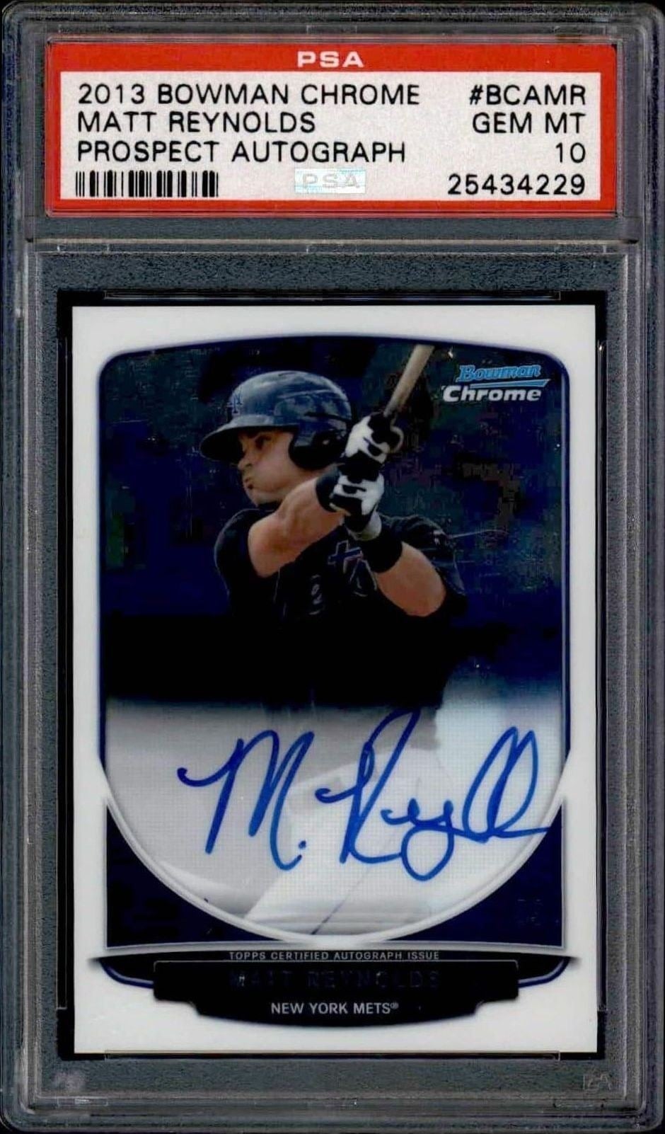 Matt Reynolds 2013 Bowman Chrome #BCA-MR Baseball Trading Card - Front 2013 Bowman Chrome Matt Reynolds #BCA-MR baseball trading card front