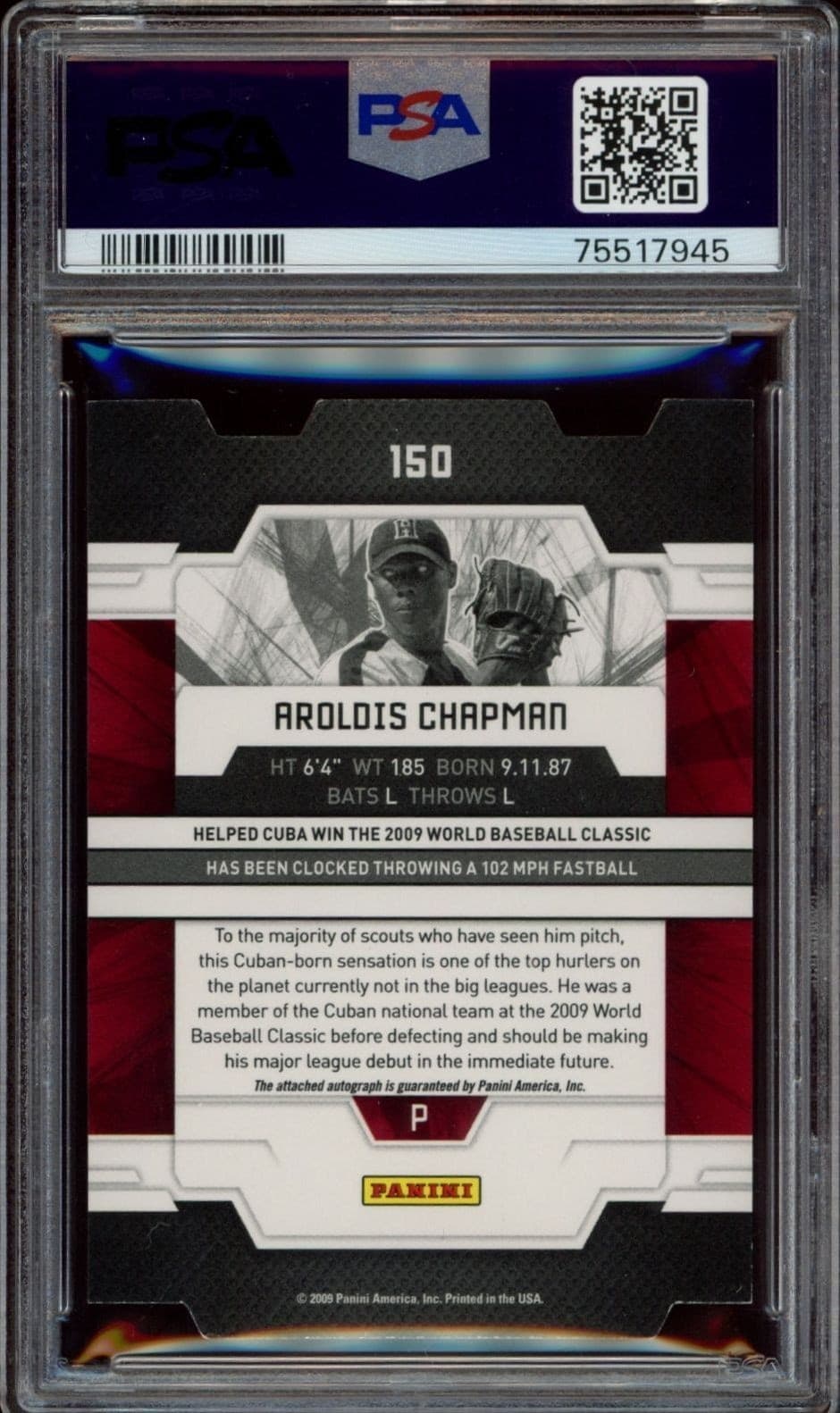 Aroldis Chapman - Back