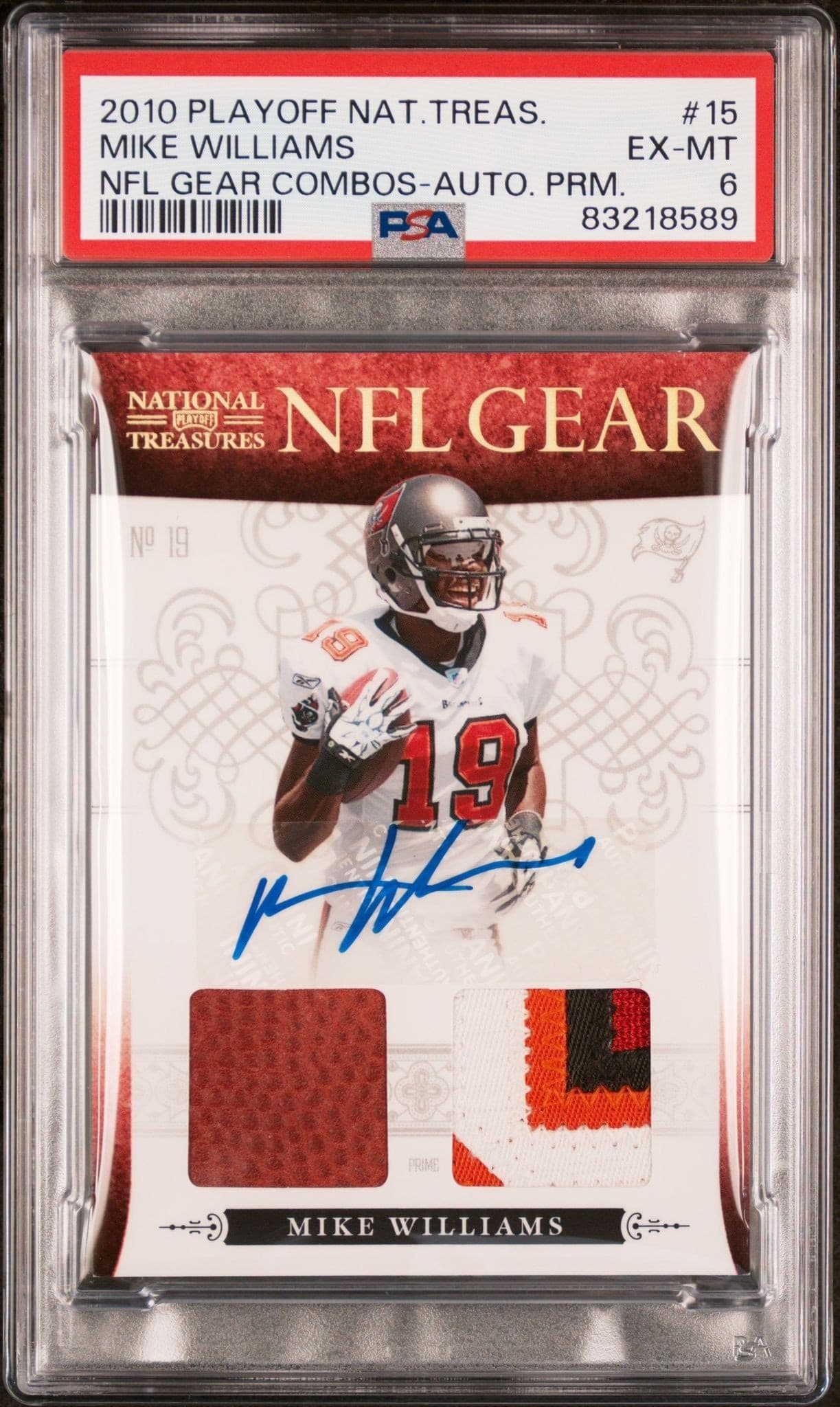 2010 Playoff National Treasures Mike Williams #15 trading card