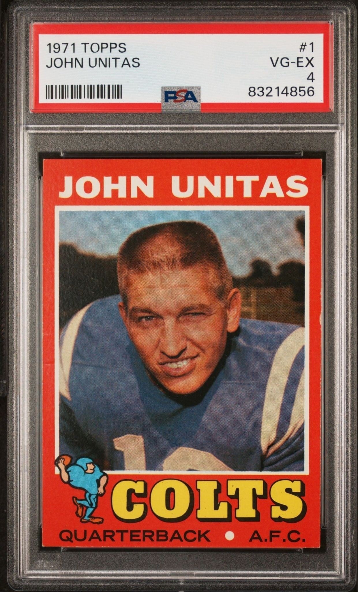 1971 Topps John Unitas #1 trading card