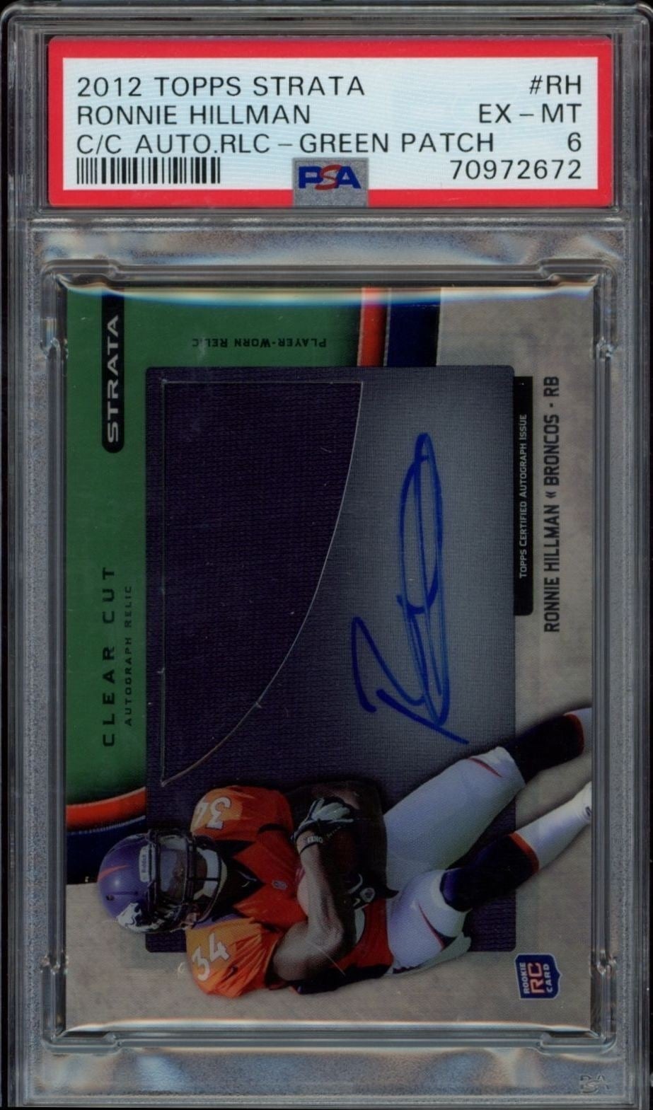 2012 Topps Strata Ronnie Hillman #CCAR-RH trading card