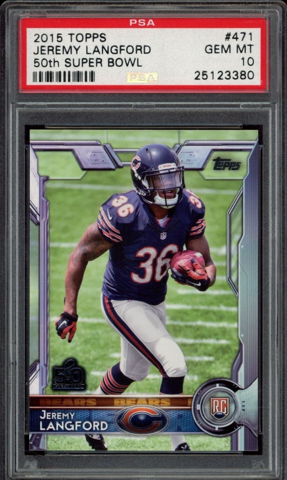 2015 Topps Jeremy Langford #471 trading card