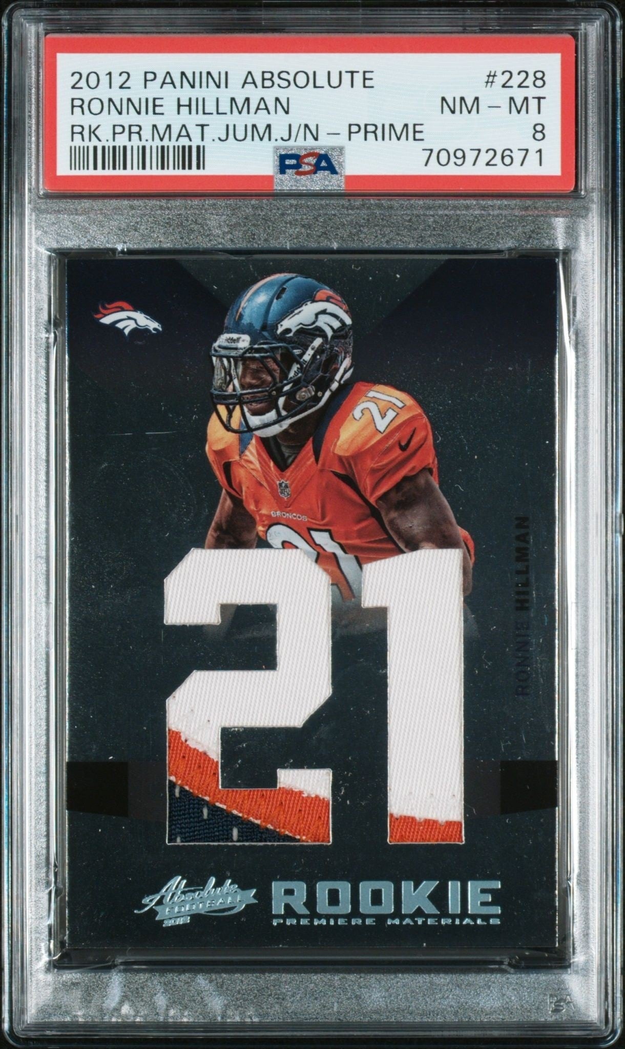 2012 Panini Ronnie Hillman #228 trading card