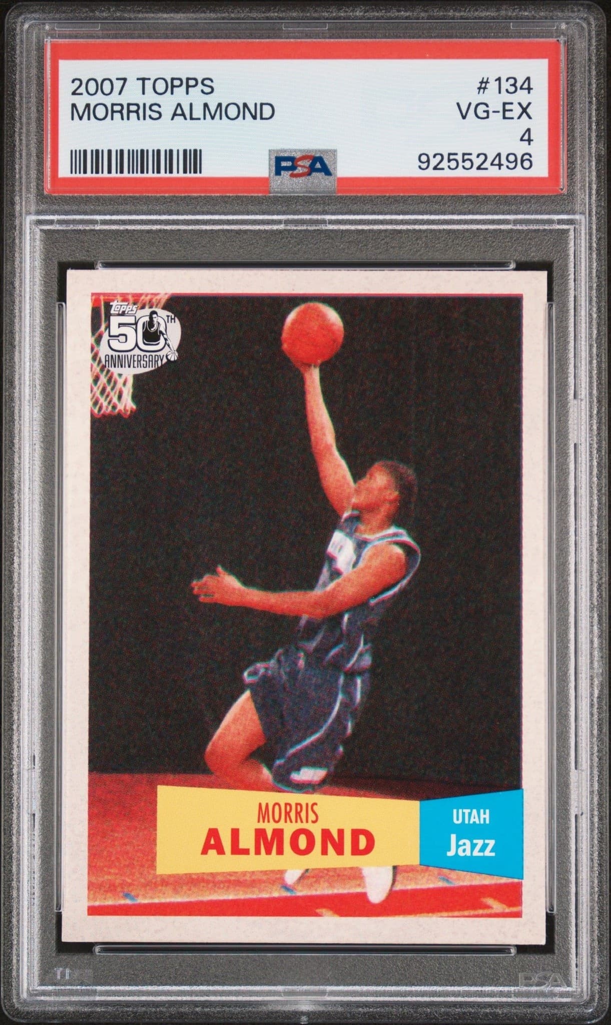 2007-08 Topps Morris Almond #134 trading card
