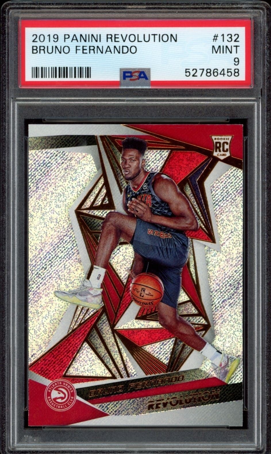 Bruno Fernando 2019-20 Panini Revolution #132 Basketball Trading Card - Front 2019-20 Panini Revolution Bruno Fernando #132 basketball trading card front