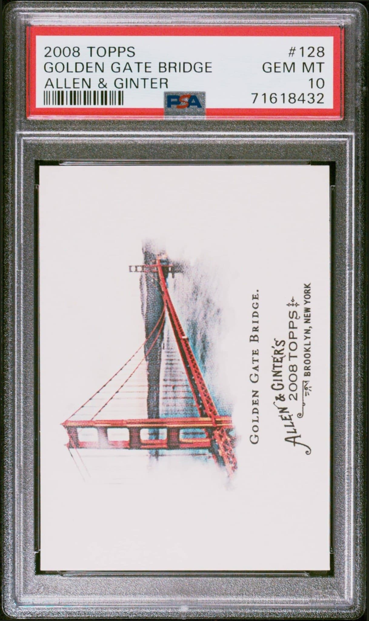 2008 Topps Allen & Ginter Golden Gate Bridge #128 trading card