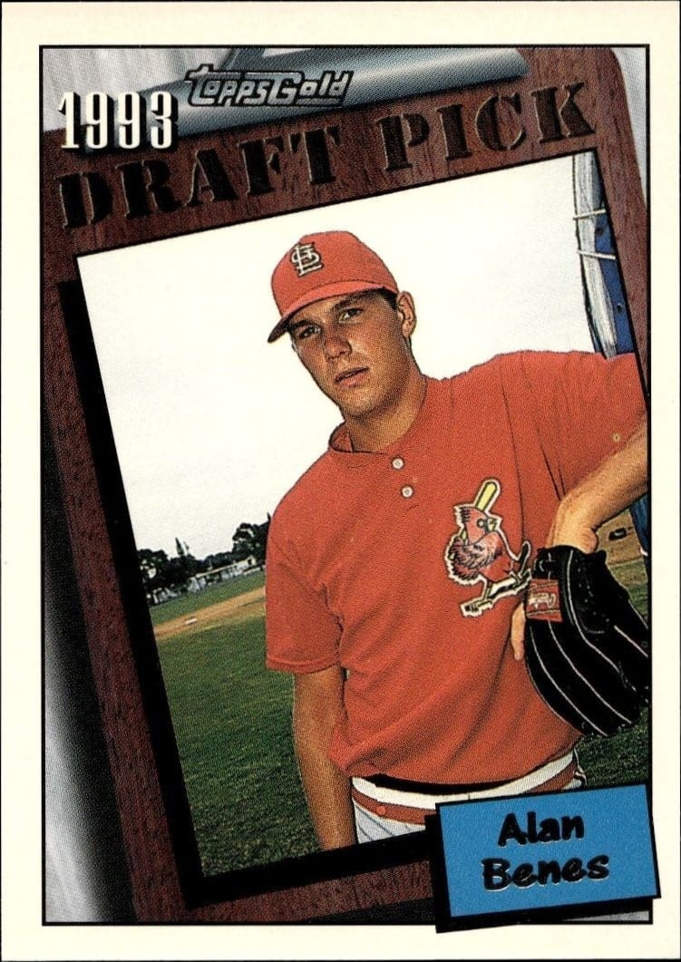 Alan Benes 1994 Topps #202 Baseball Trading Card - Front 1994 Topps Alan Benes #202 baseball trading card front