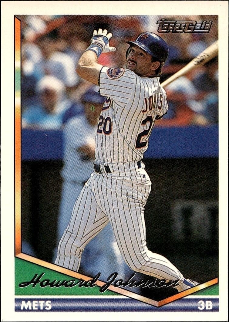 Howard Johnson 1994 Topps #302 Baseball Trading Card - Front 1994 Topps Howard Johnson #302 baseball trading card front