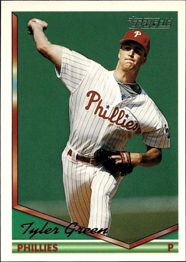 Tyler Green 1994 Topps #294 Baseball Trading Card - Front 1994 Topps Tyler Green #294 baseball trading card front