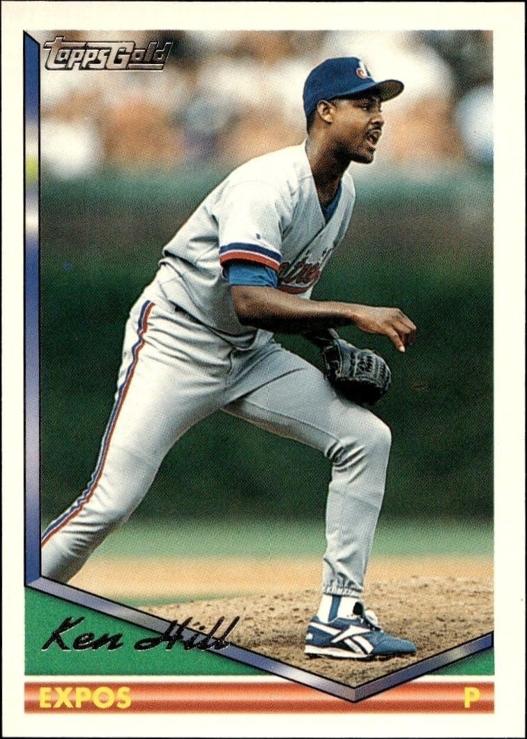 Ken Hill 1994 Topps #315 Baseball Trading Card - Front 1994 Topps Ken Hill #315 baseball trading card front