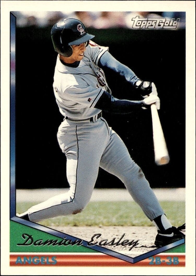 Damion Easley 1994 Topps #418 Baseball Trading Card - Front 1994 Topps Damion Easley #418 baseball trading card front