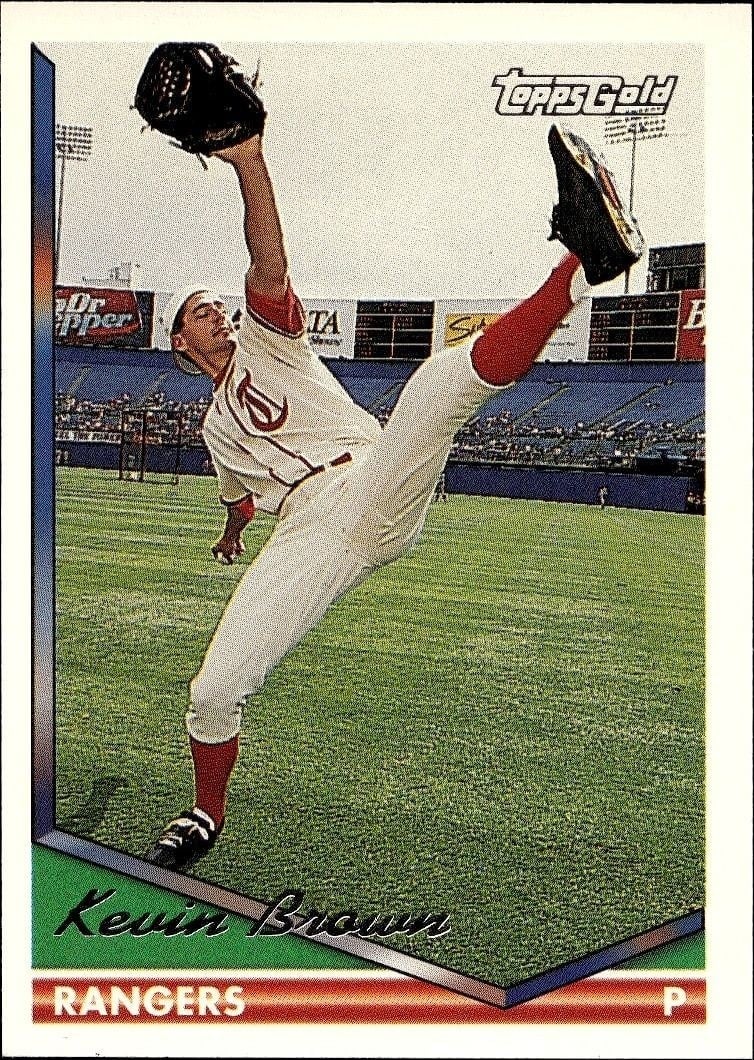 Kevin Brown 1994 Topps #345 Baseball Trading Card - Front 1994 Topps Kevin Brown #345 baseball trading card front